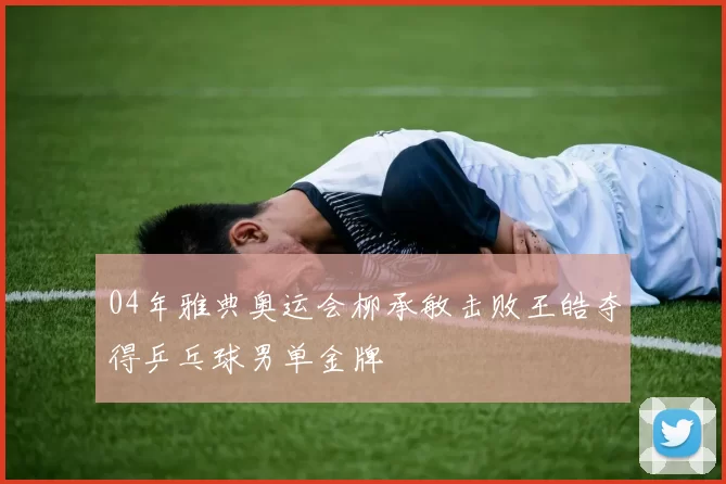 04年雅典奥运会柳承敏击败王皓夺得乒乓球男单金牌